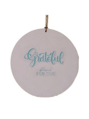Grateful Blessed Beyond Measure Farmhouse Sign